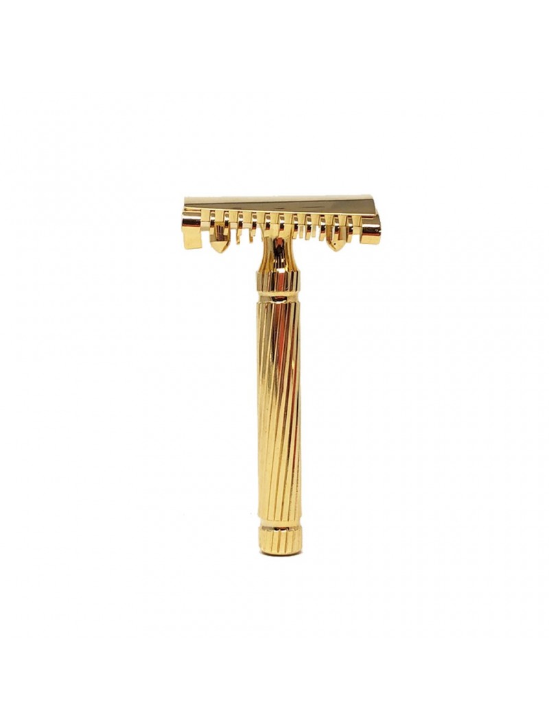 Fatip Piccolo Gold Slant Close Open Double Edge Safety Razor