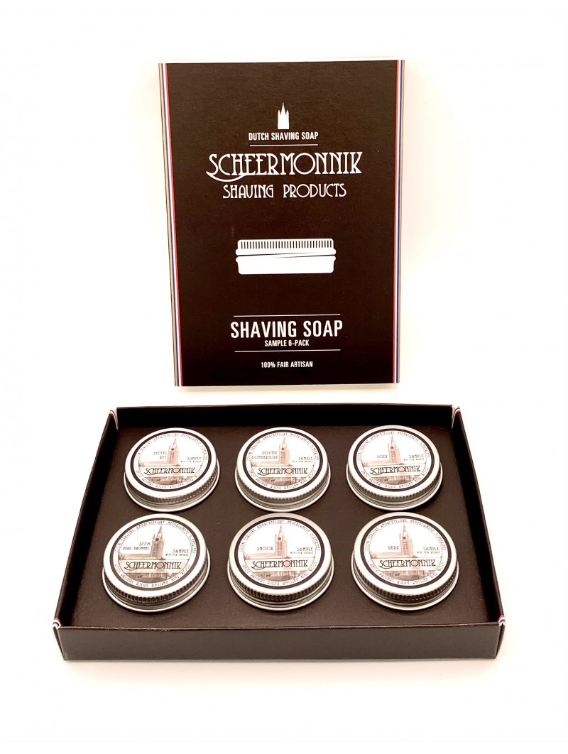 Scheermonnik Sample pack 6 Shaving Soap 15g