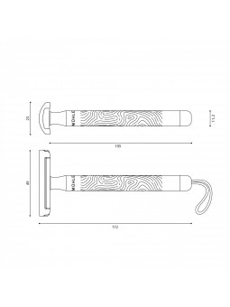 Maquinilla de Afeitar Clásica Mühle Unisex Companion Cordel Gris