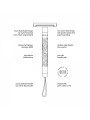 Mühle Unisex Safety Razor Companion with Cotton Strap Coral