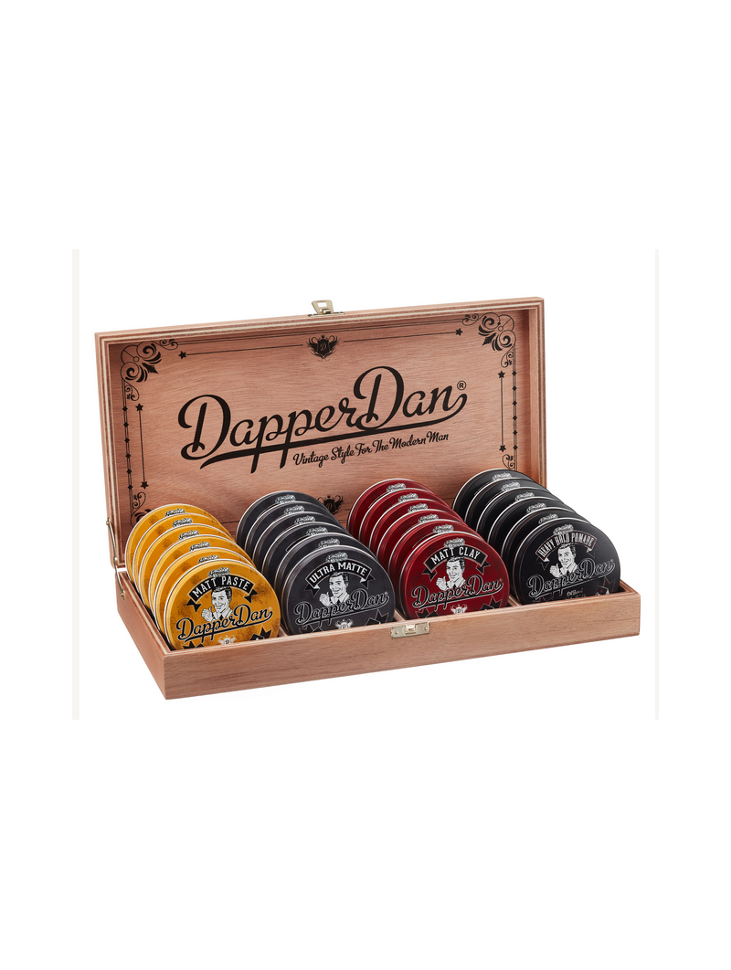 Expositor Madera 24 Pomadas Dapper Dan