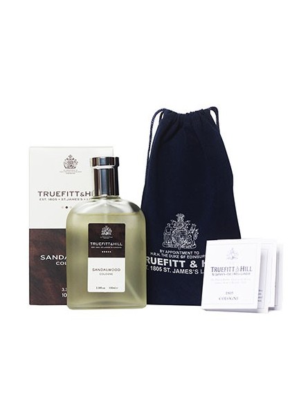 Truefitt & Hill Sandalwood Cologne 100ml + Cologne 8 Sample Pack