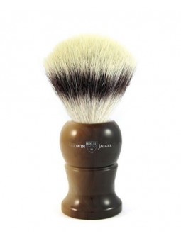 Edwin Jagger Shaving Brush Synthetic Silver Tip Light Horn XL