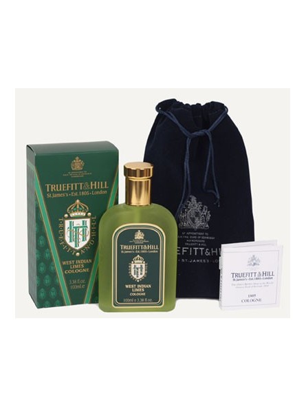 Truefitt & Hill West Indian Lime Cologne 100ml + Cologne 8 Sample Pack