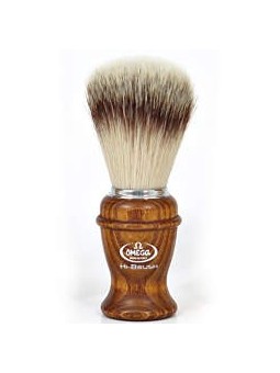 Brocha de Afeitar Pelo Sintético "Hi Brush" Blanca Omega 