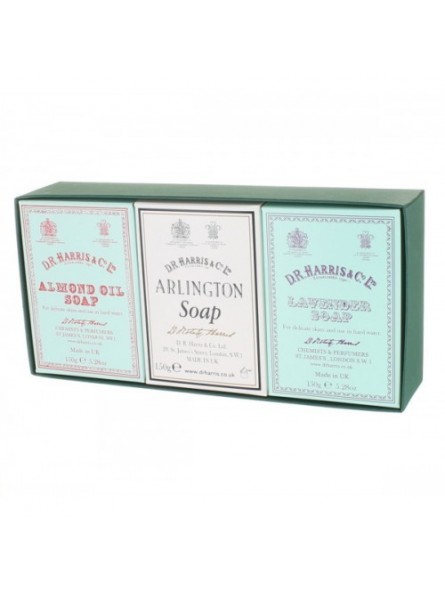 Pack 3 Jabones Baño Almendra, Arlington & Lavanda  D.R. Harris 3 x 150gr