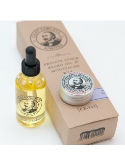 Captain Fawcett Beard Oil & Moustache Wax Ricki Hall Booze & Baccy Gift Set