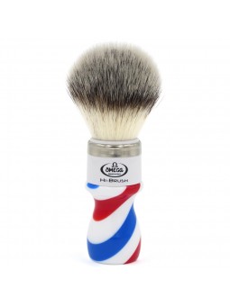 Brocha de Afeitar Pelo Sintético "Hi Brush" Omega "Barber Pole"