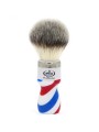 Omega "Hi Brush" Fiber Shaving Brush "Barber Pole"