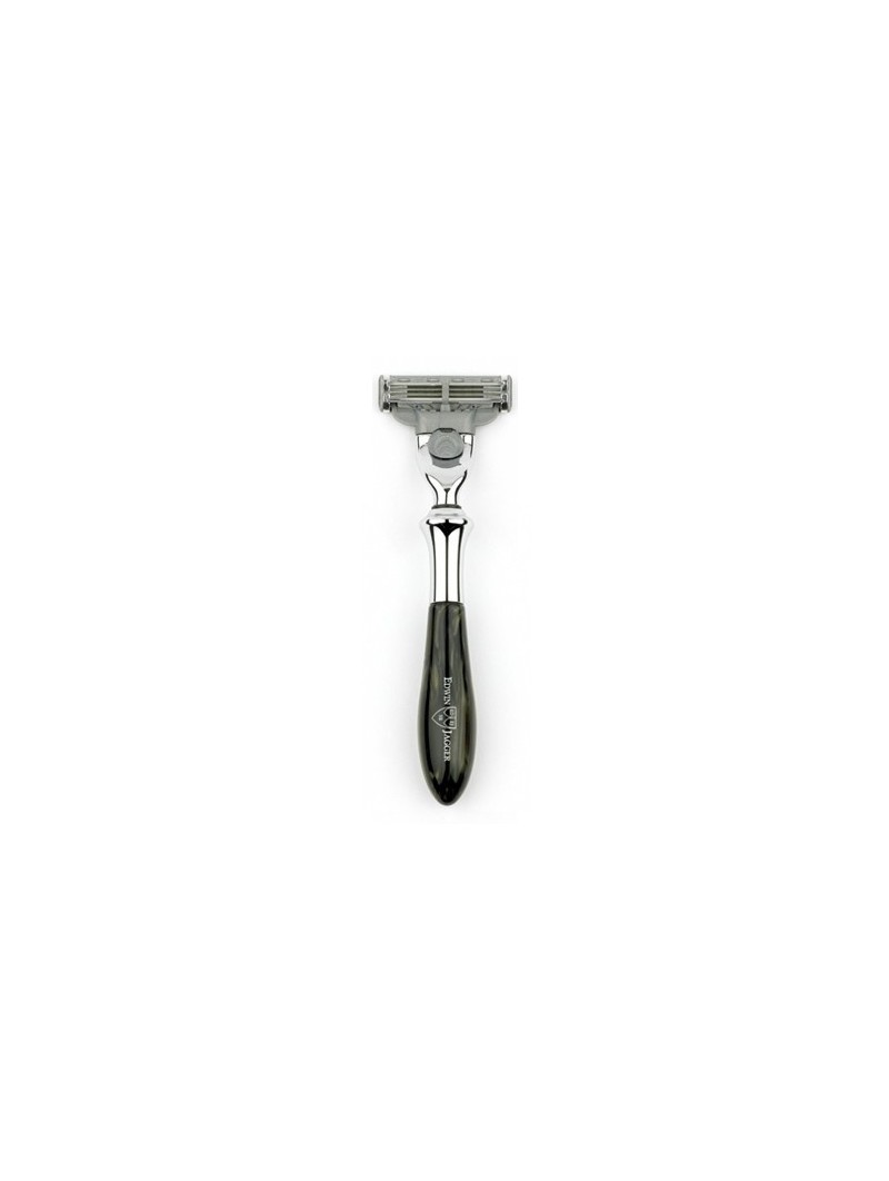 Edwin Jagger Match3® Plaza Black Marble Safety Razor