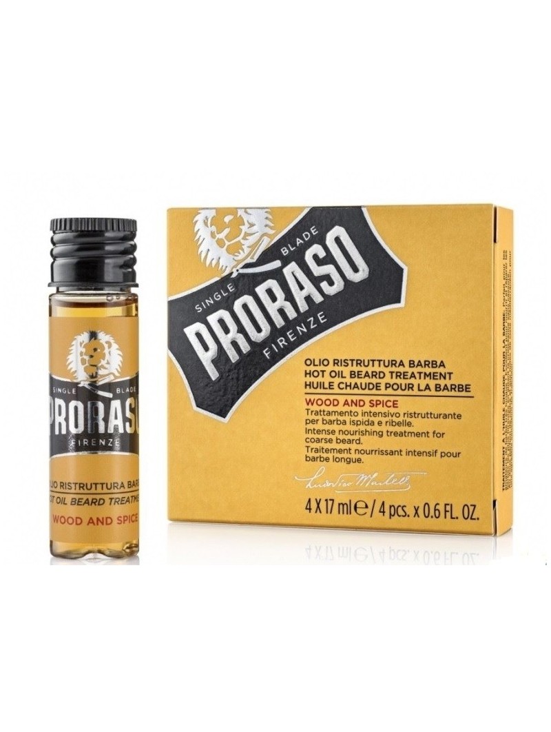 Aceite Caliente Para Barba Proraso (4 Frascos x 17 ml.)