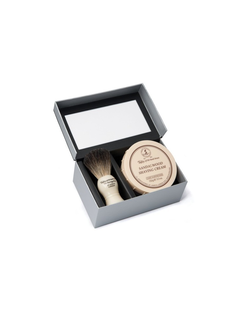 Pure Badger Brush & Sandalwood Bowl Gift Box Set