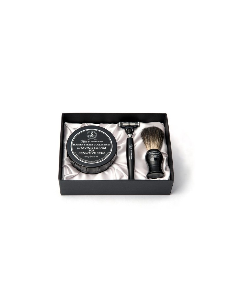 Taylor of Old Bond Street Jermyn Street Collection Shaving Cream, brush and razor Gift Box Set